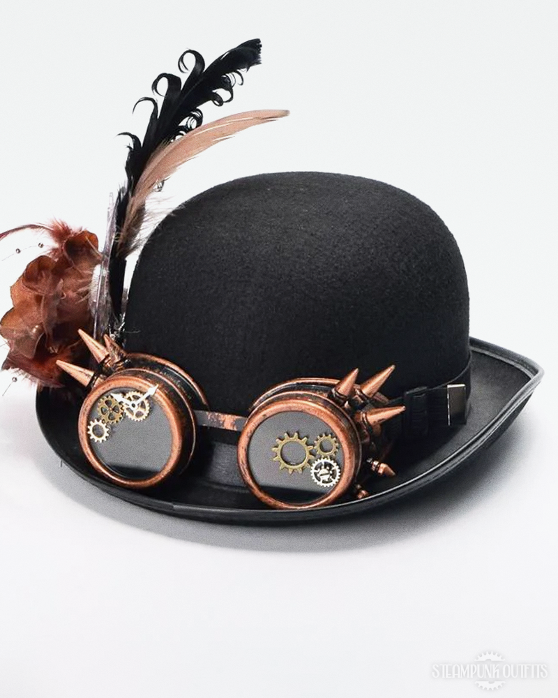 Steampunk Hut mit Feder