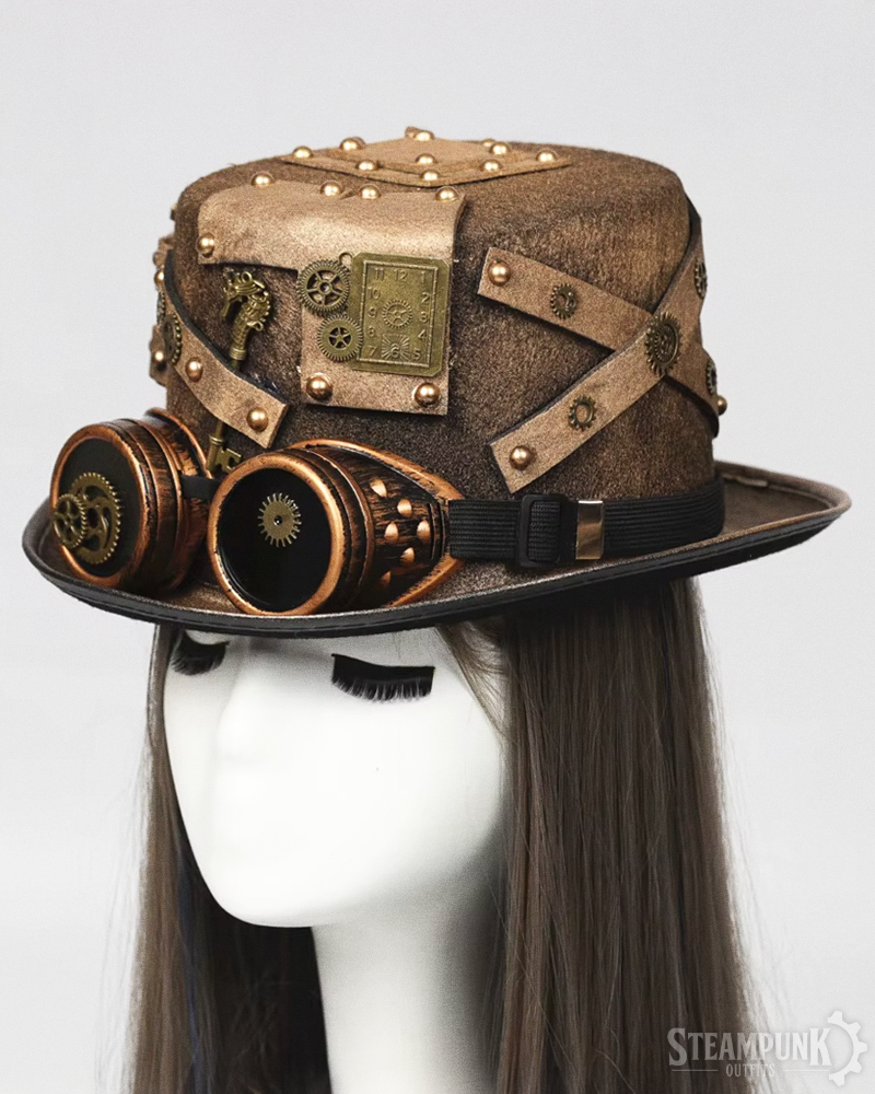 Steampunk Hut mit Goggles