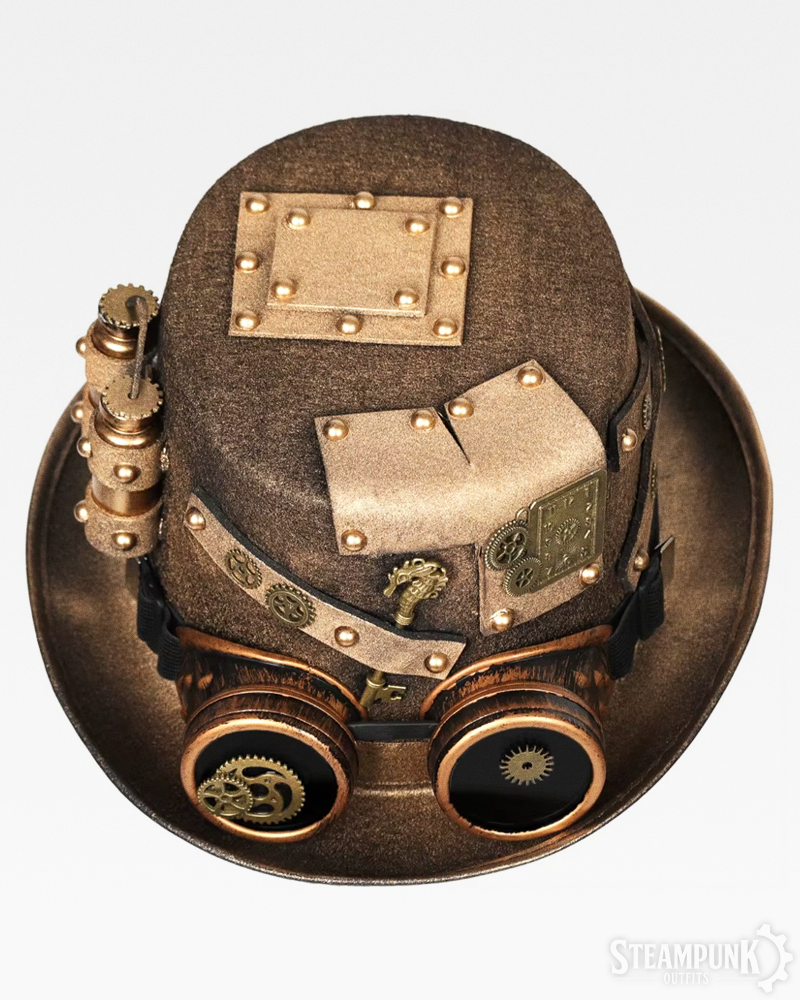 Steampunk Hut mit Goggles