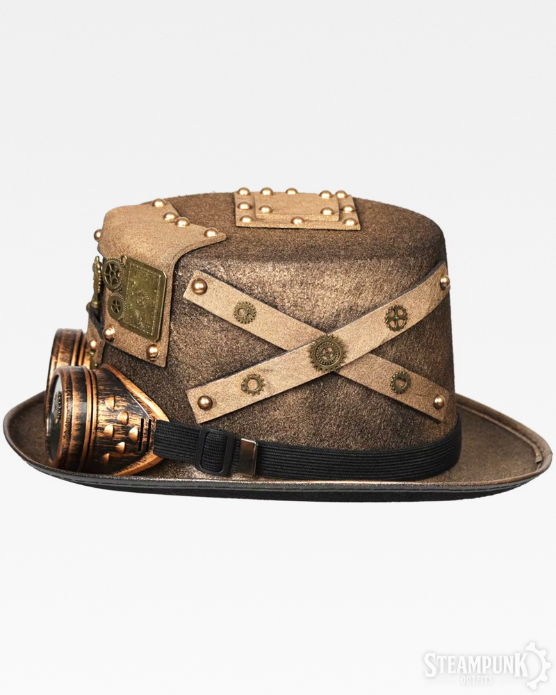 Steampunk Hut mit Goggles