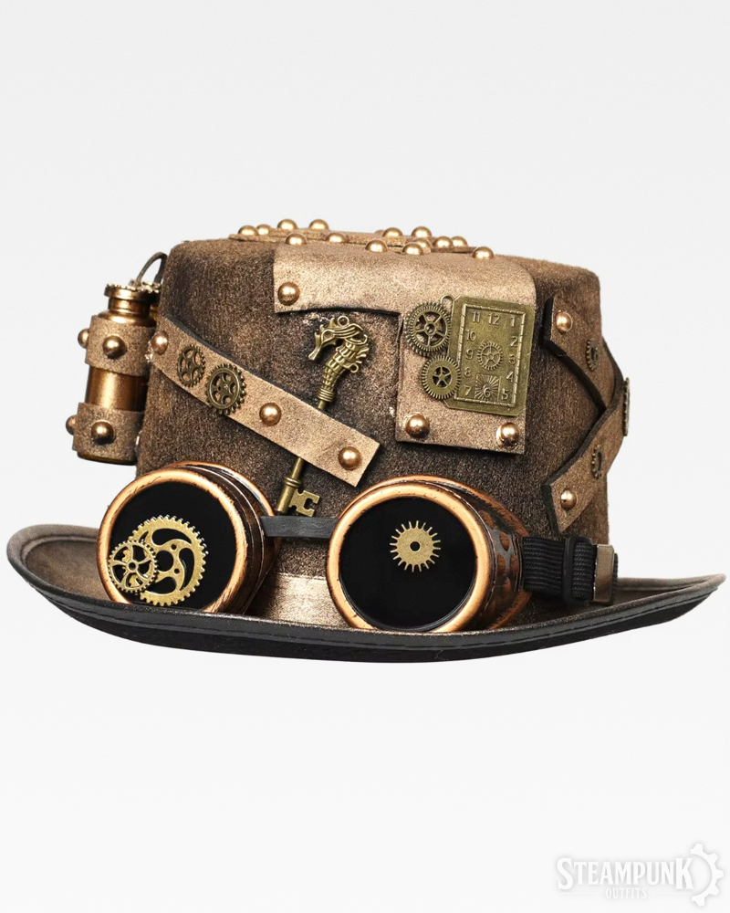 Steampunk Hut mit Goggles