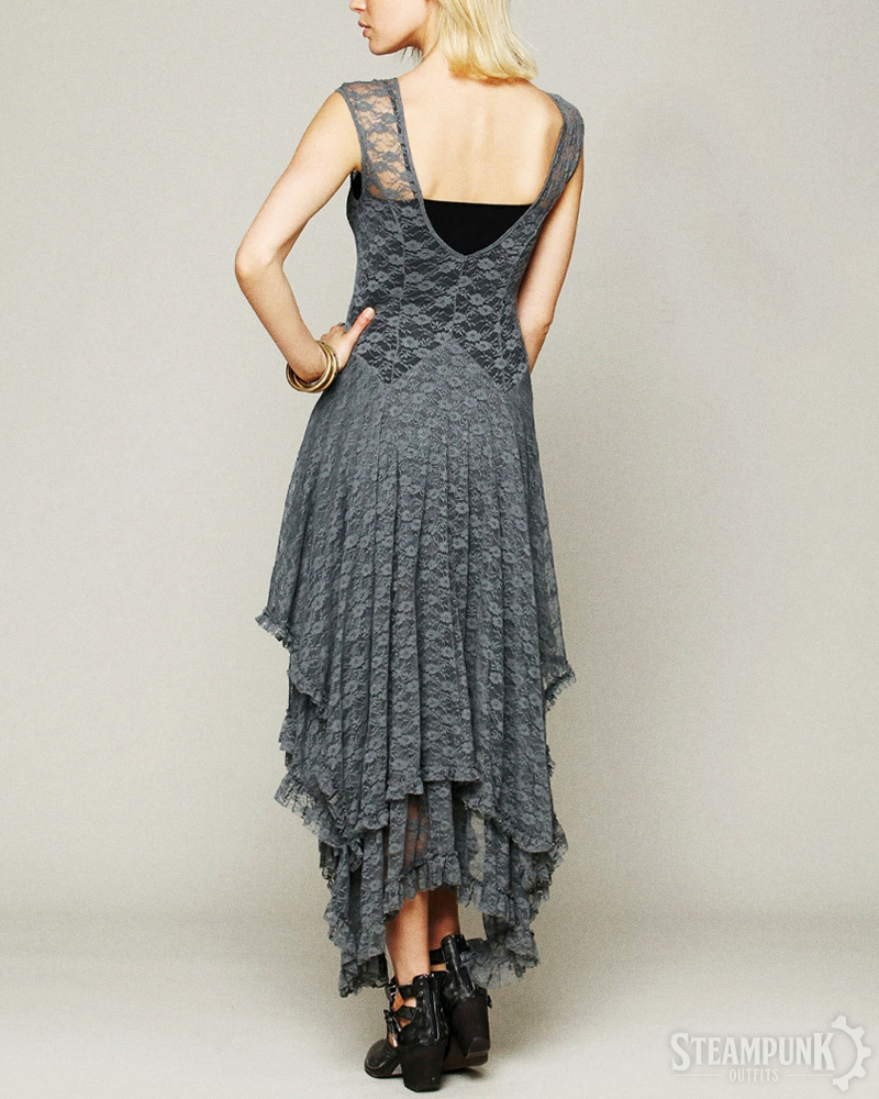 Steampunk Kleid mit Spitze