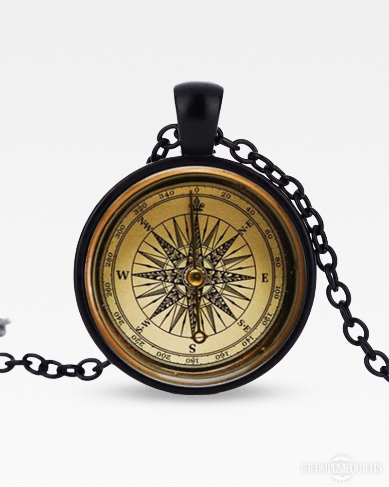 Steampunk Kompass Halskette