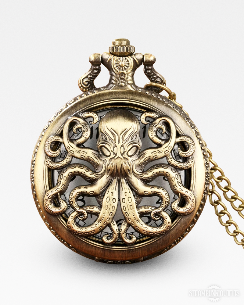 Steampunk Kraken Taschenuhr