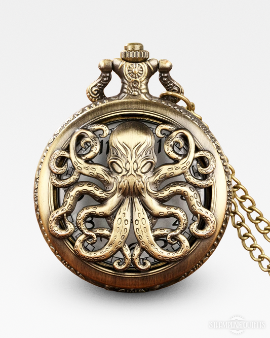 Steampunk Kraken Taschenuhr