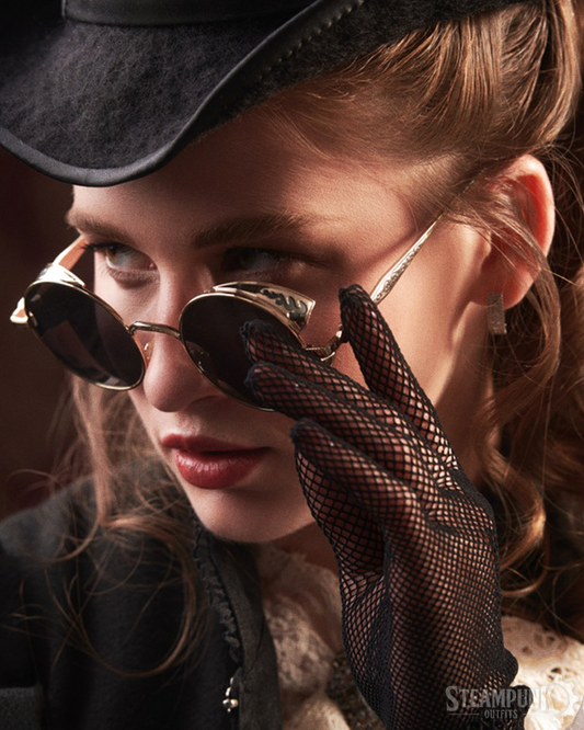 Steampunk Kreis Sonnenbrille