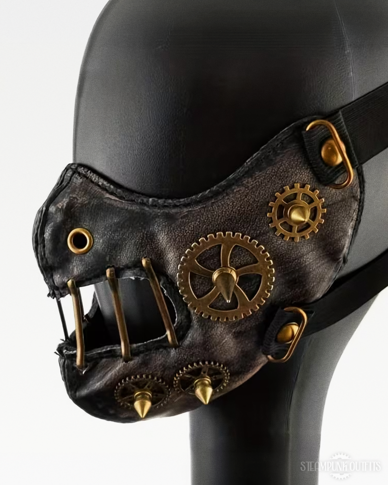 Steampunk Leder Gesichtsmaske