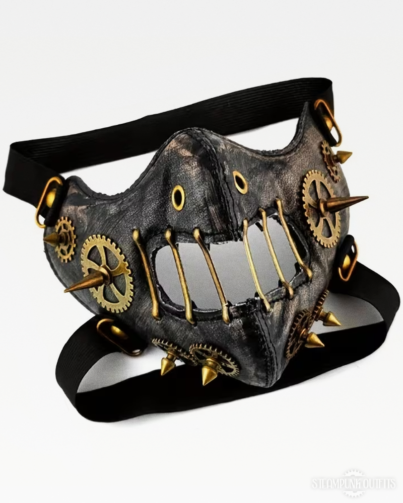 Steampunk Leder Gesichtsmaske