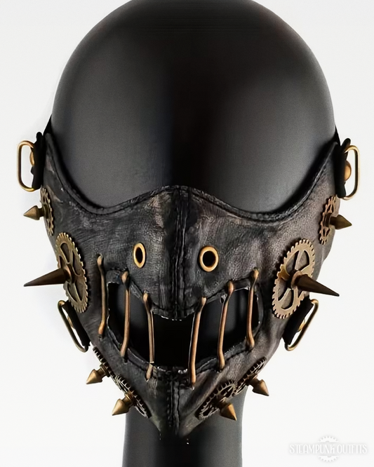 Steampunk Leder Gesichtsmaske