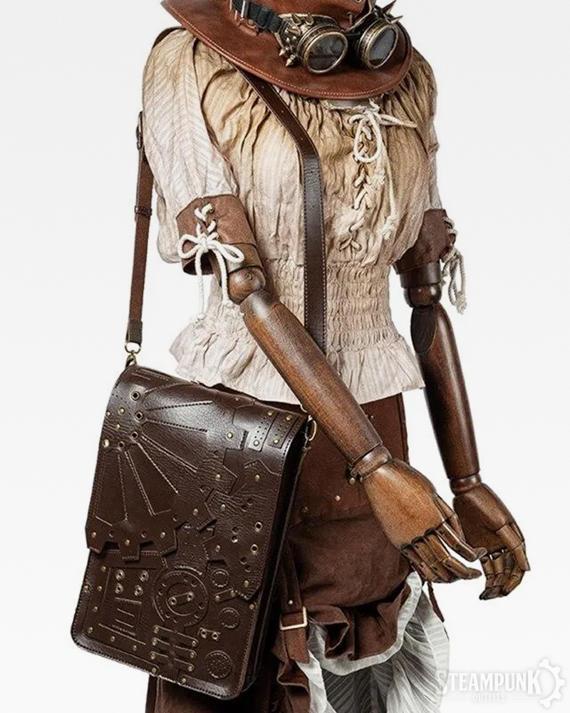 Steampunk Leder Rucksack