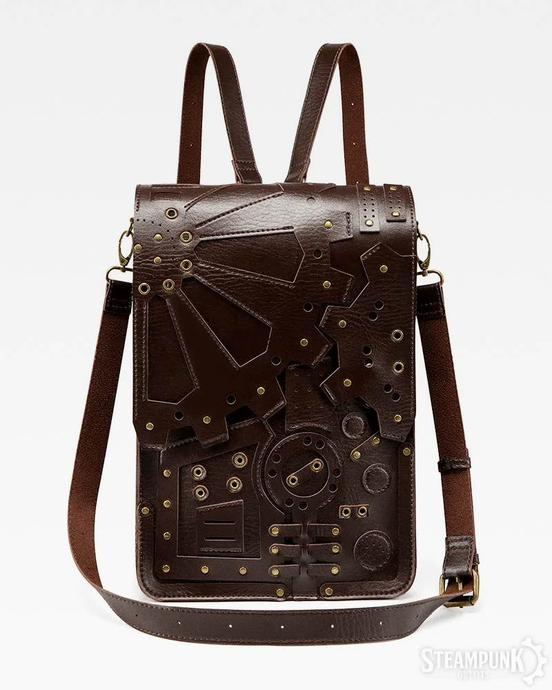 Steampunk Leder Rucksack