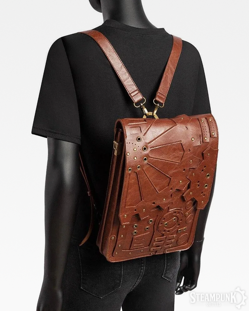 Steampunk Leder Rucksack