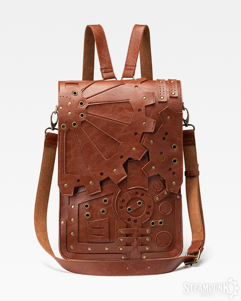 Steampunk Leder Rucksack
