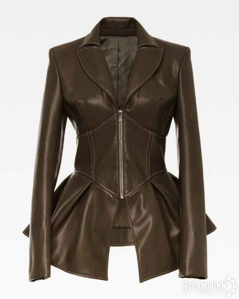 Steampunk Lederjacke