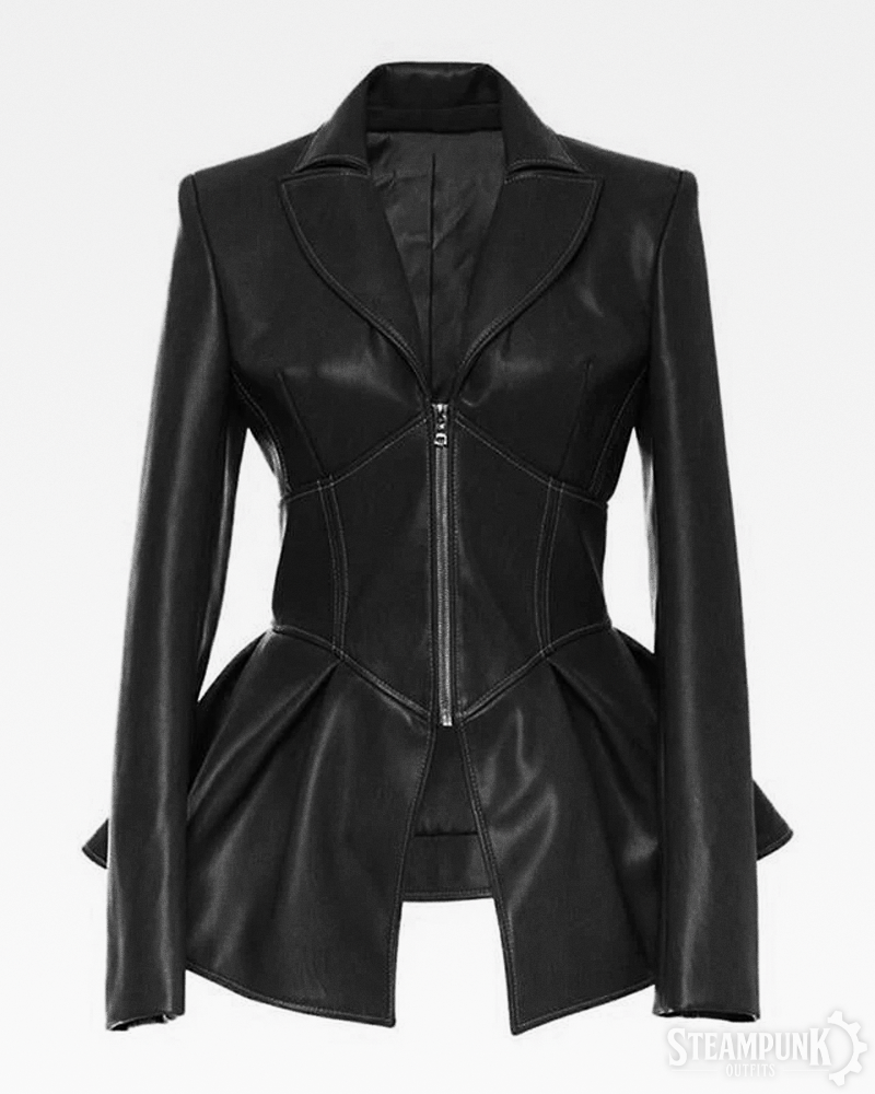 Steampunk Lederjacke