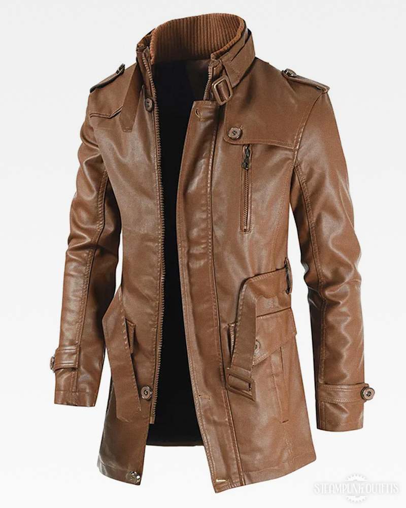 Steampunk Lederjacke für Herren