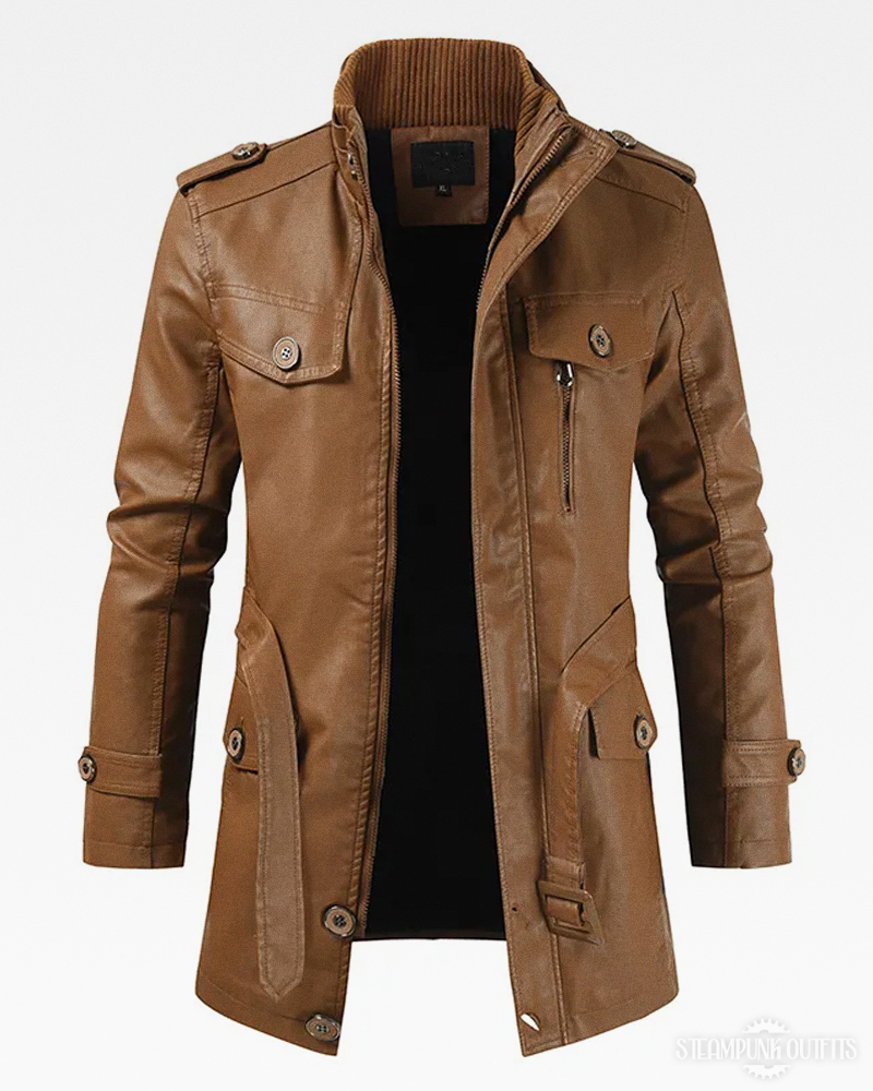 Steampunk Lederjacke für Herren