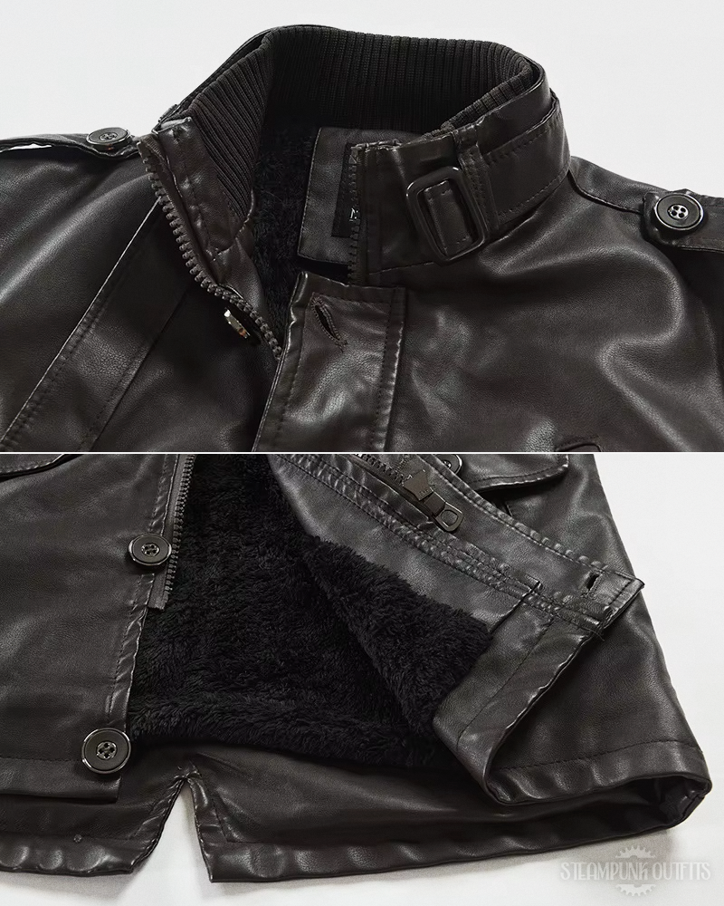 Steampunk Lederjacke für Herren
