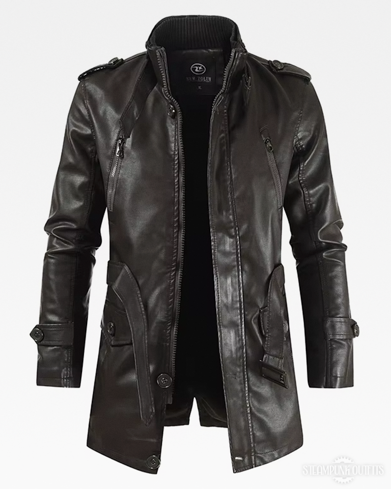 Steampunk Lederjacke für Herren