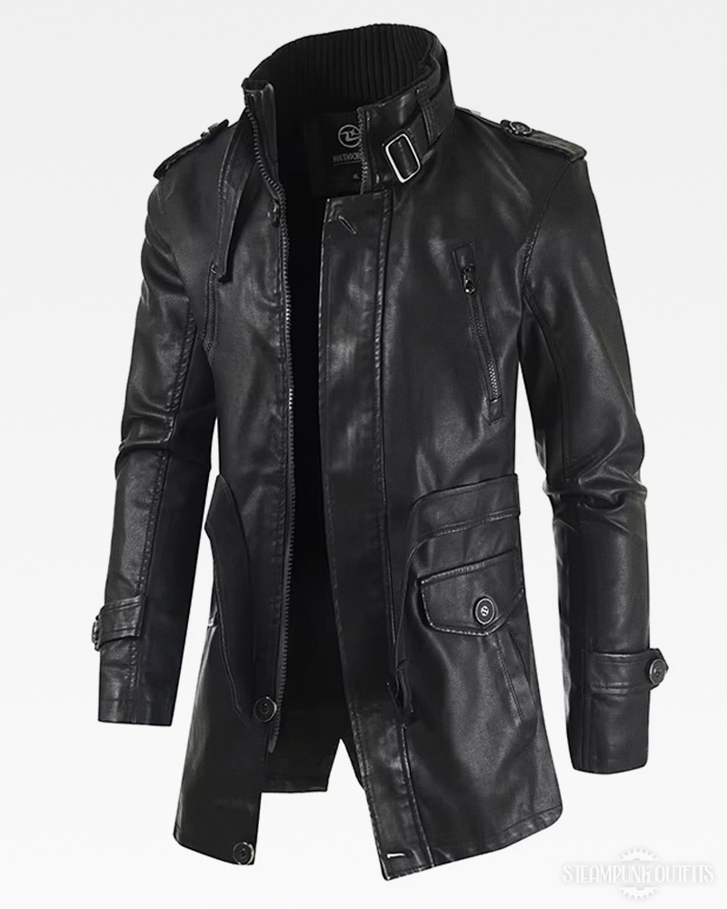 Steampunk Lederjacke für Herren