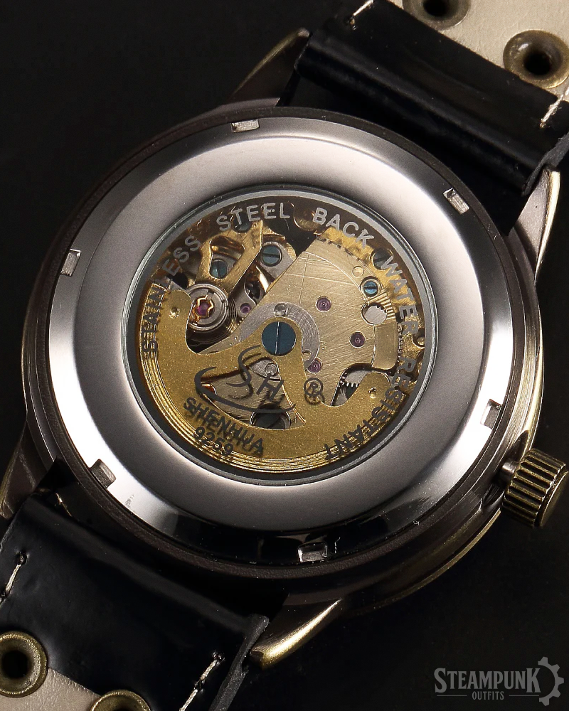 Steampunk Lederuhr