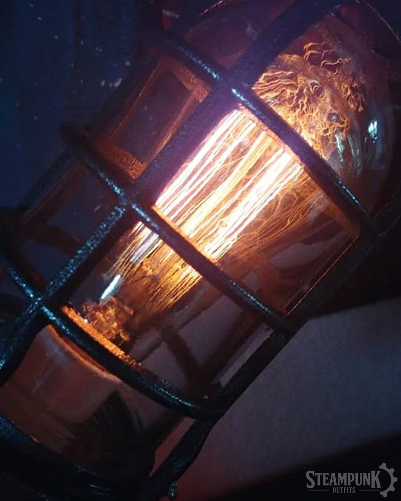Steampunk Raketenlampe