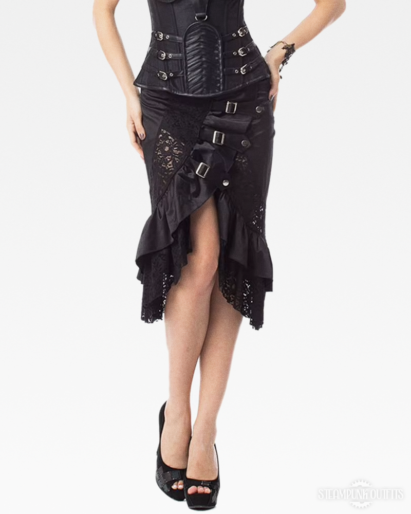 Steampunk Rock mit Schnallen