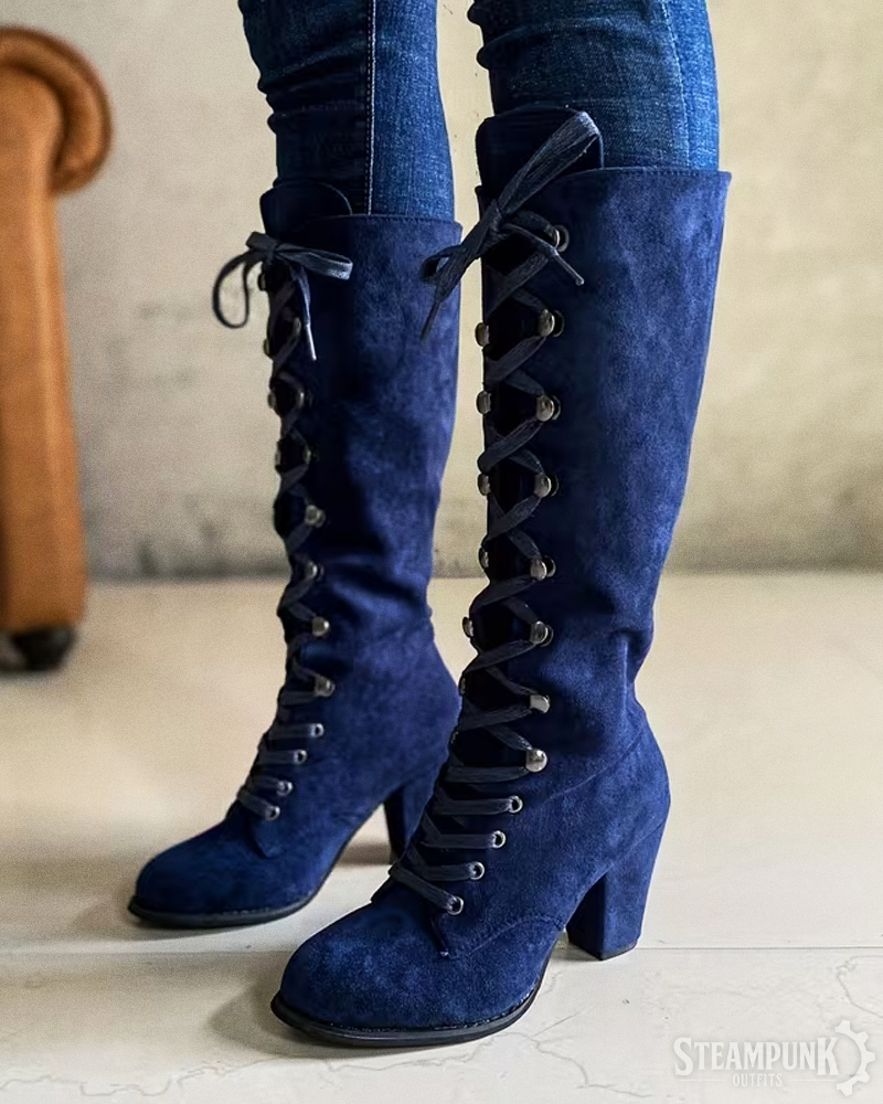 Steampunk Schnürstiefel