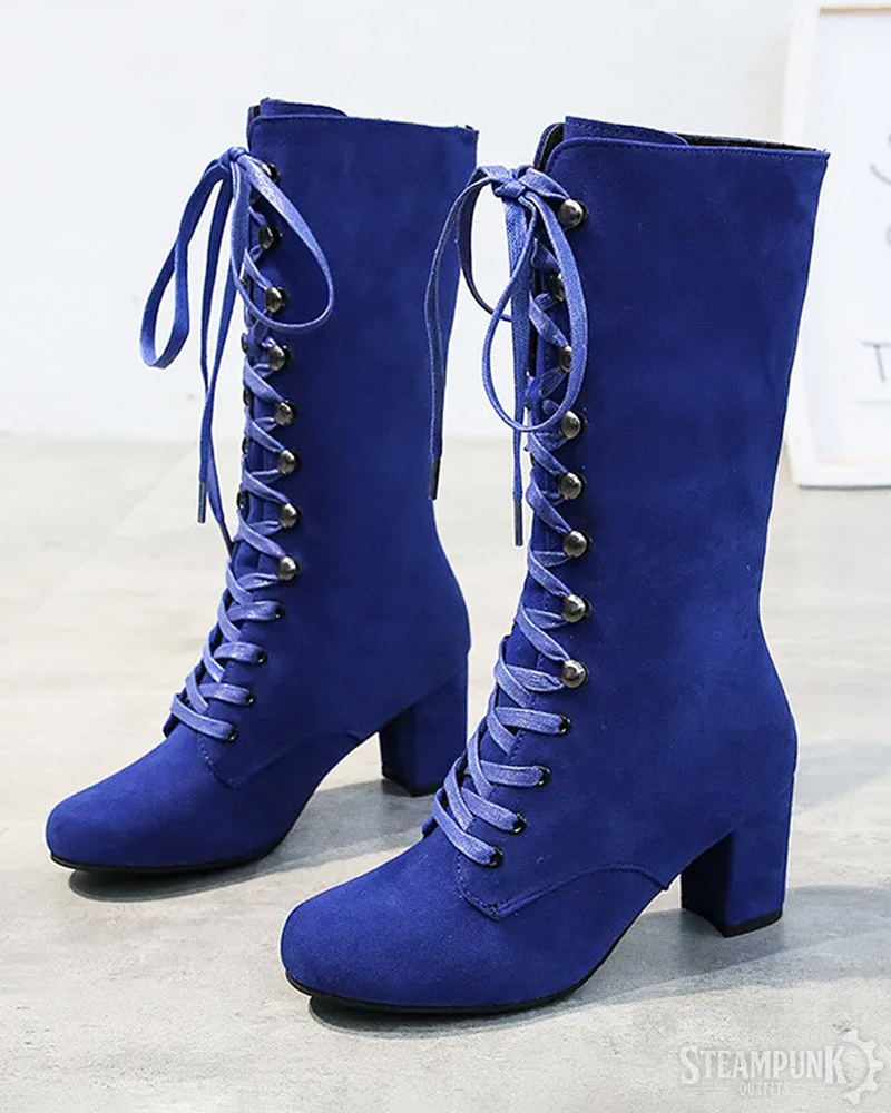 Steampunk Schnürstiefel