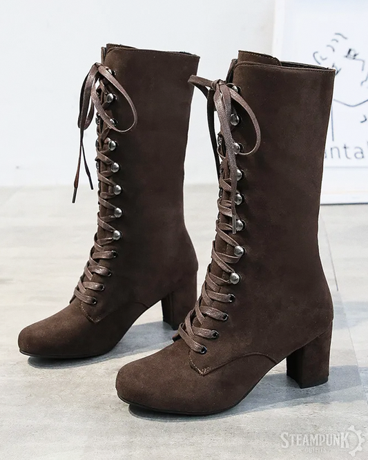 Steampunk Schnürstiefel