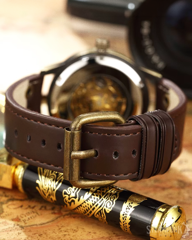Steampunk Skelettuhr