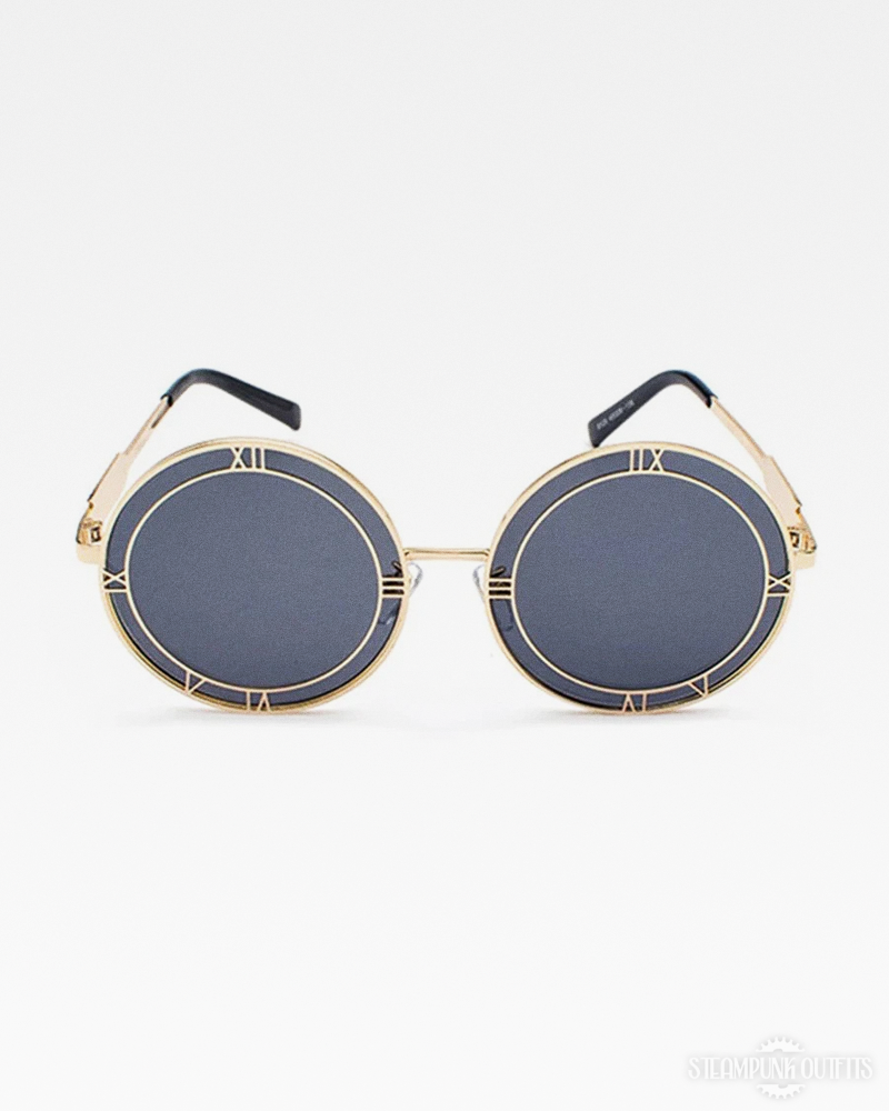 Steampunk Sonnenbrille mit römischen Zahlen