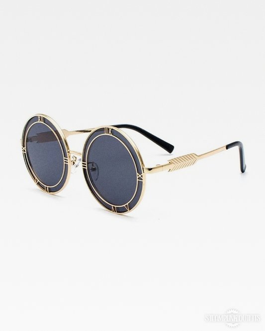Steampunk Sonnenbrille mit römischen Zahlen