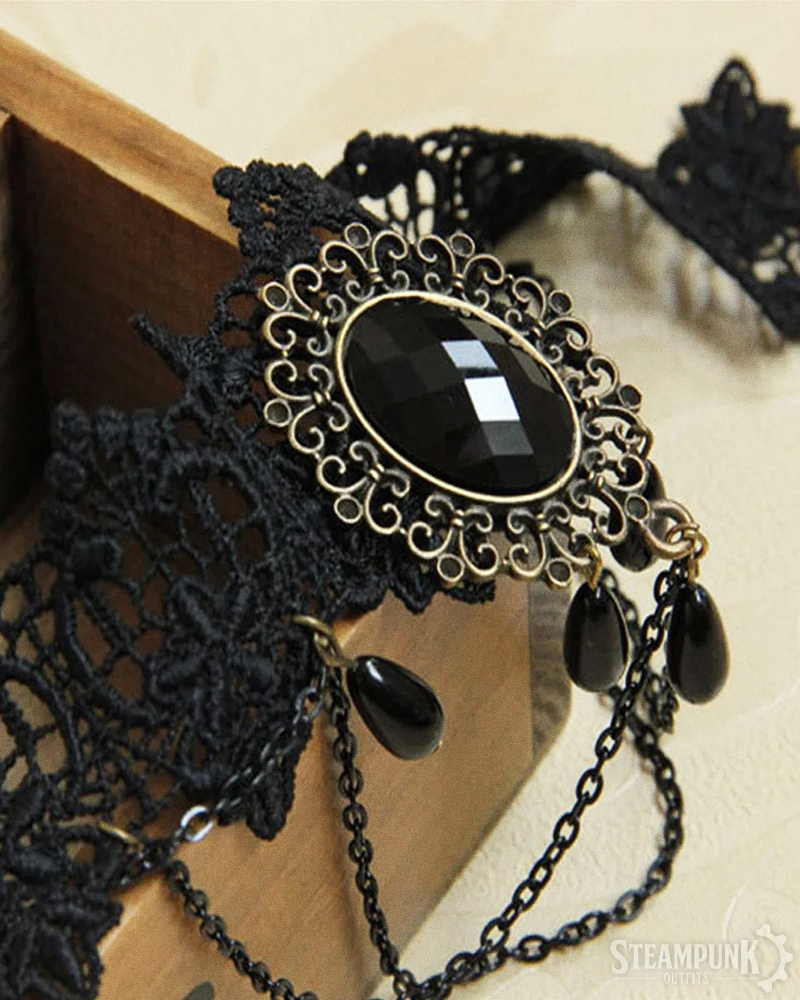Steampunk Spitzen Choker