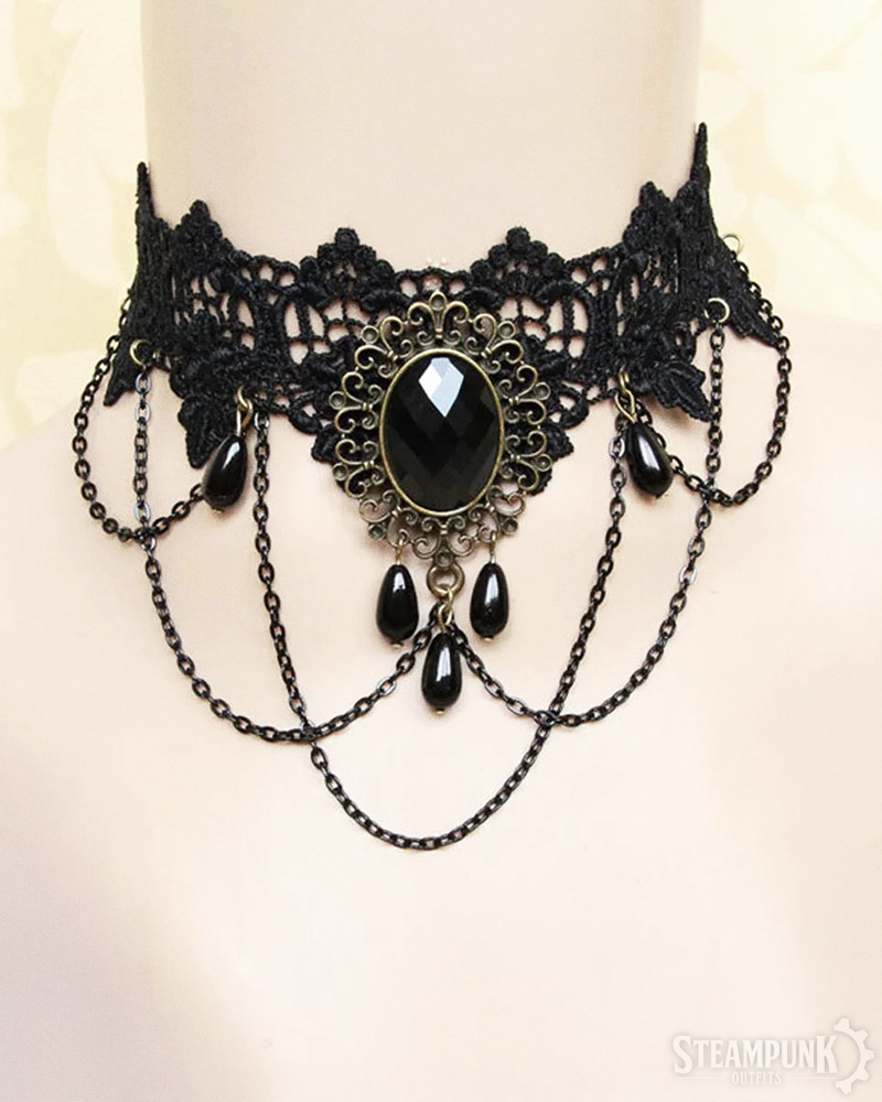Steampunk Spitzen Choker