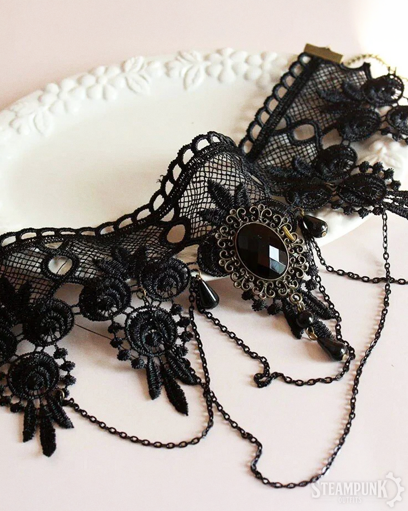 Steampunk Spitzen Choker
