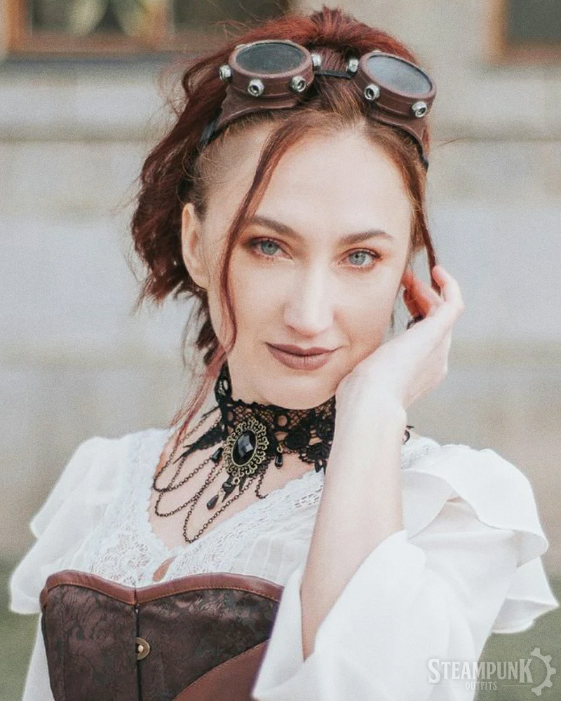 Steampunk Spitzen Choker