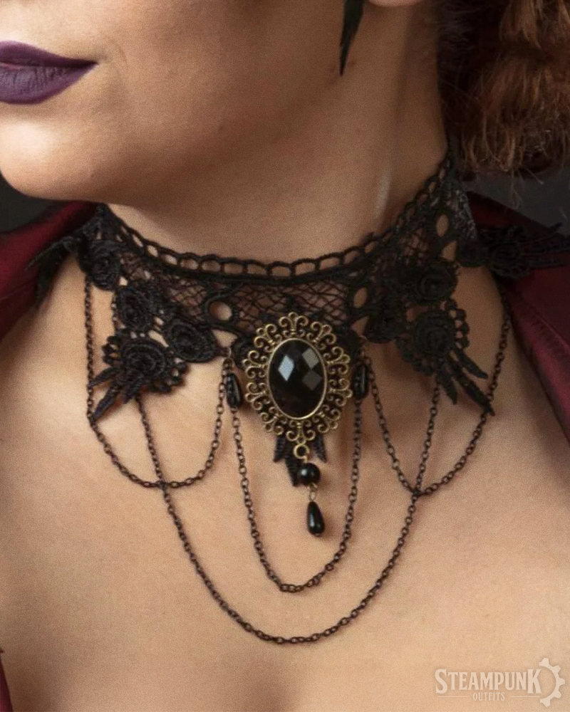 Steampunk Spitzen Choker