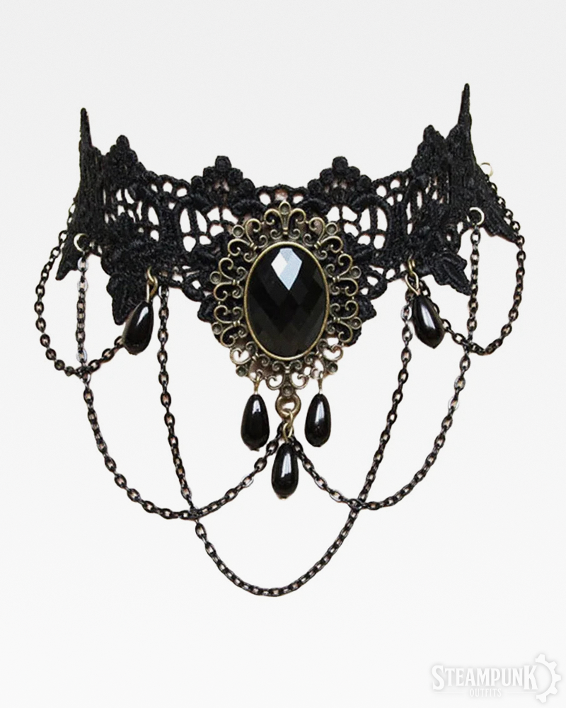 Steampunk Spitzen Choker