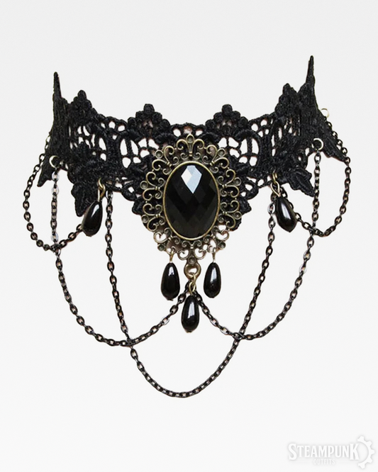 Steampunk Spitzen Choker