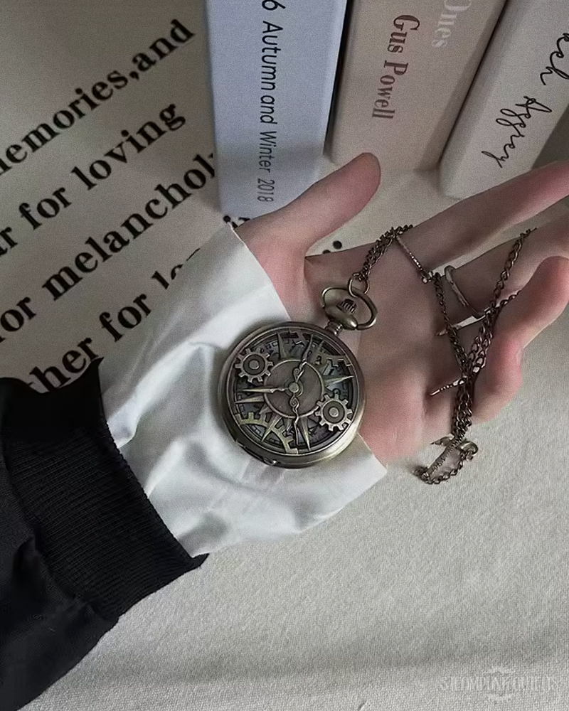 Steampunk Taschenuhr mit Kette