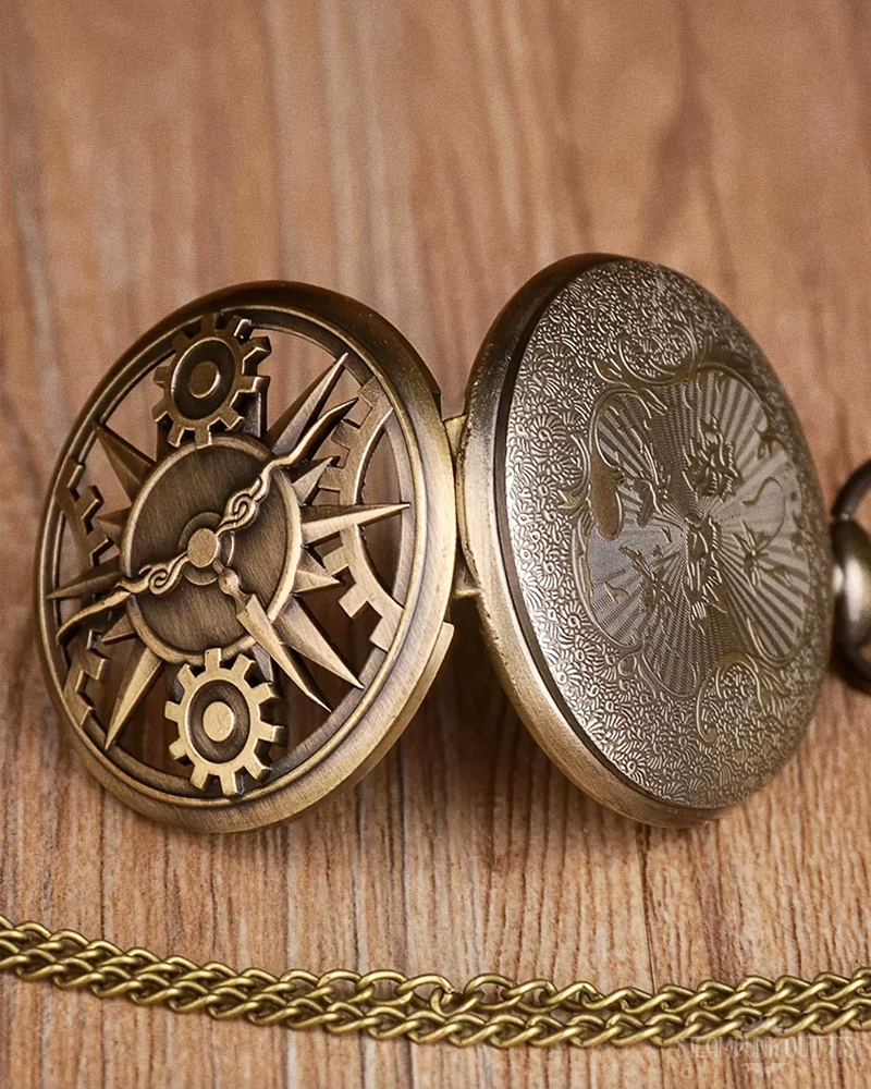 Steampunk Taschenuhr mit Kette