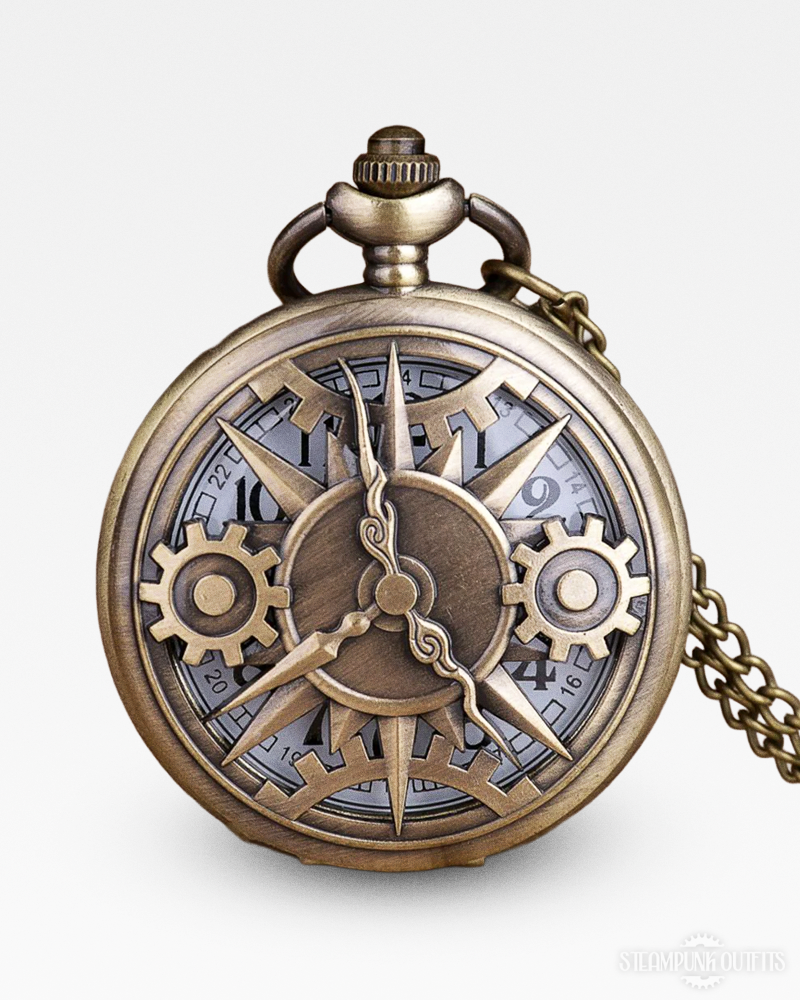 Steampunk Taschenuhr mit Kette