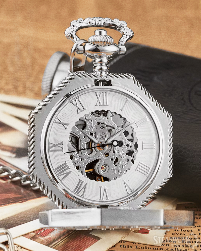 Steampunk Taschenuhr mit römischen Zahlen