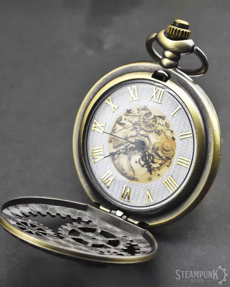 Steampunk Taschenuhr mit Zahnrädern