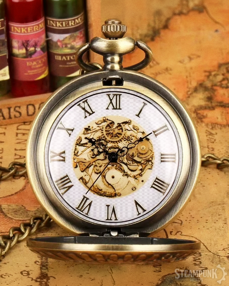 Steampunk Taschenuhr mit Zahnrädern