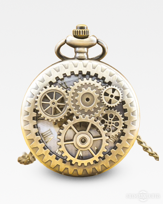 Steampunk Taschenuhr mit Zahnrädern