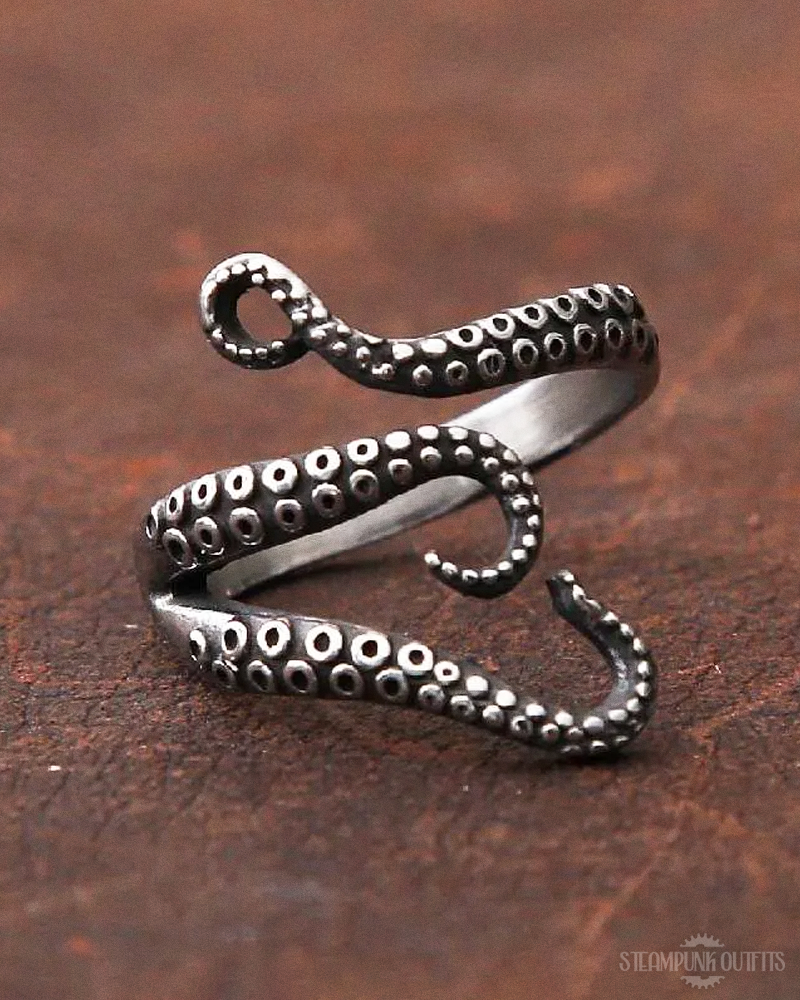 Steampunk Tentakel Ring
