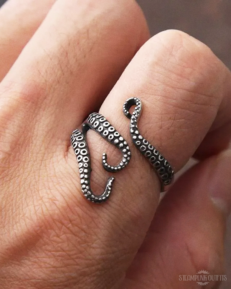 Steampunk Tentakel Ring