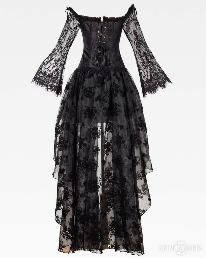 Steampunk Vokuhila Korsettkleid